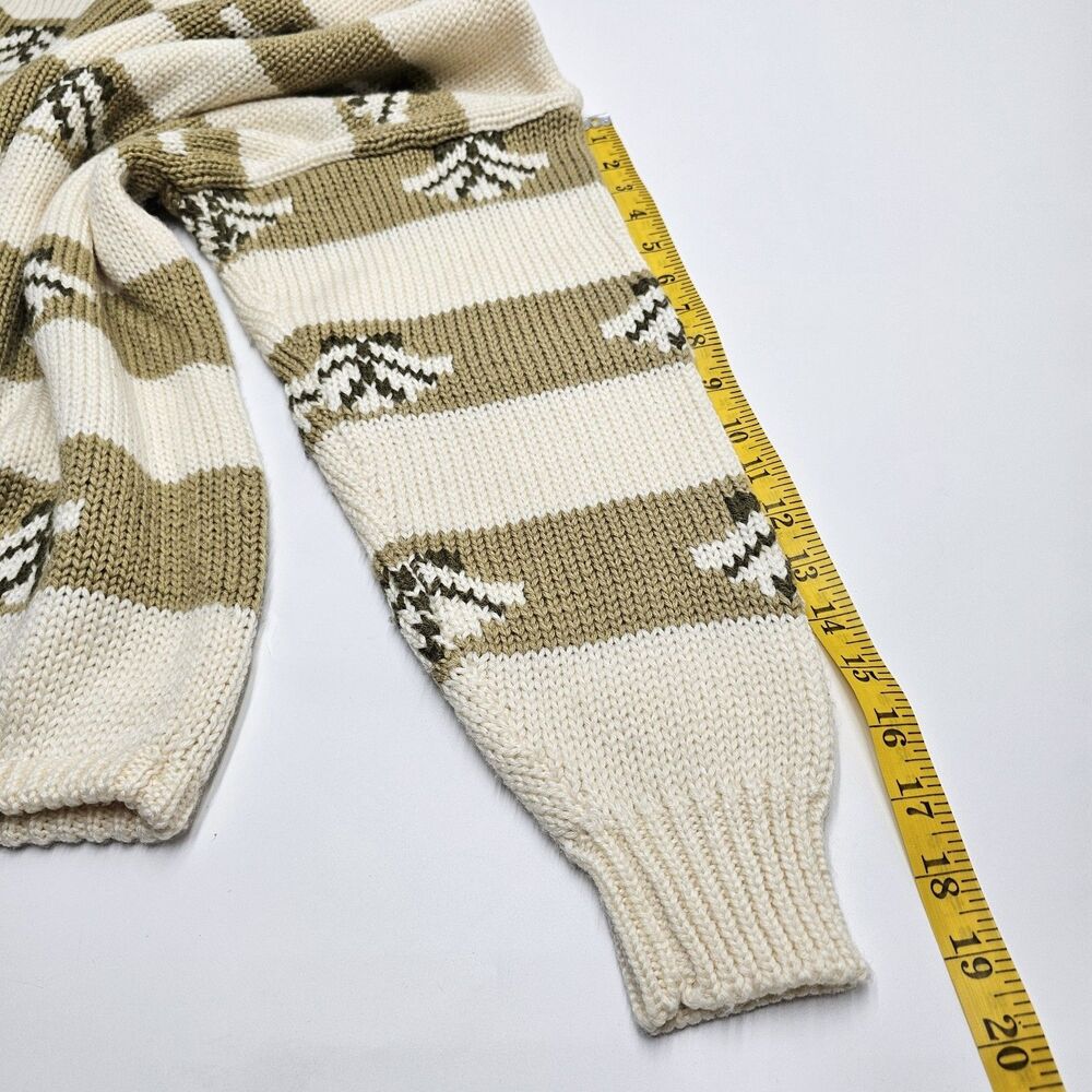 Vintage Kitty Hawk By Vivian Wang Sweater Womens Medium Beaded Stripe 80s Shell - Picture 11 of 12